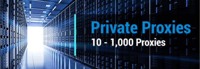 Buy 10 to 1000 private proxies